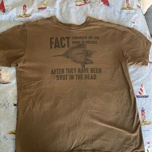 Men’s brown T-shirt XL